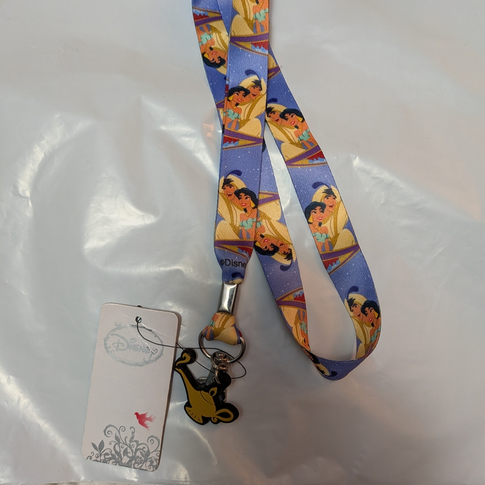 Disney Aladdin Lanyard with Genie Lamp Charm